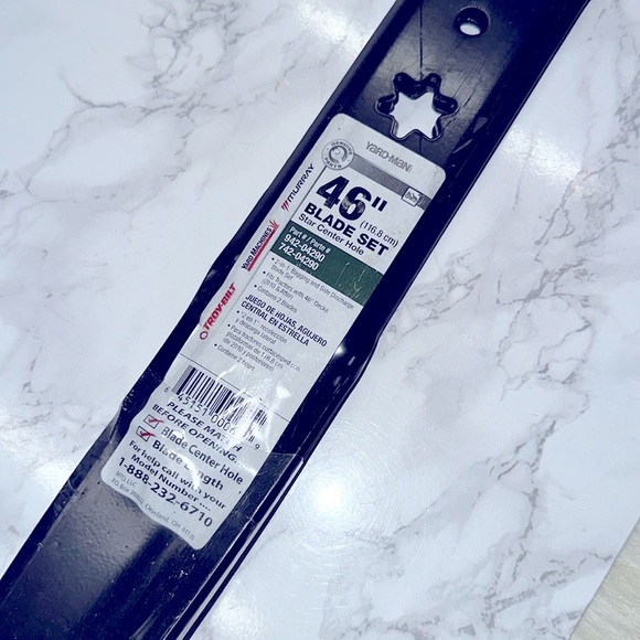 Yard Man 46-Inch Black Blade Set for lawnmowers - Picture 2 of 4